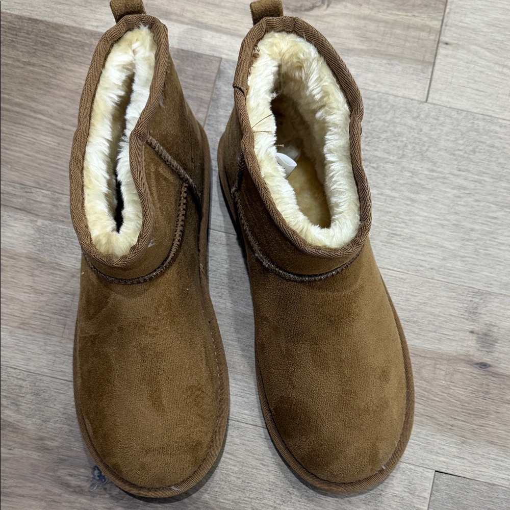 Warm Tan Ankle Booties